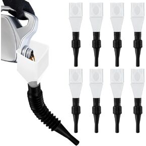 XhjzgcTech 8 قطع قمع مع فوهة مرنة قابلة للتمديد مرنة عالمية، أداة تصريف مرنة للسيارة، قمع بلاستيكي للسيارة والدراجات النارية والبنزين وزيت الماء.- أحمر in Kuwait