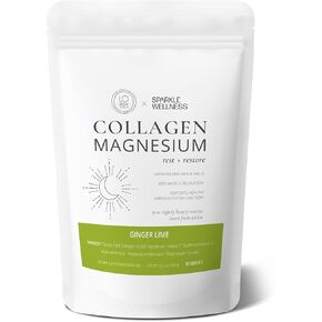 Collagen Magnesium Rest + Restore (Ginger Lime) [30 Serves] | VERISOL Bioactive Collagen Peptides, Magnesium Glycinate & Taurate Salts | Lauren Roxburgh Rest + Restore | Calming Nightly Beauty Routine