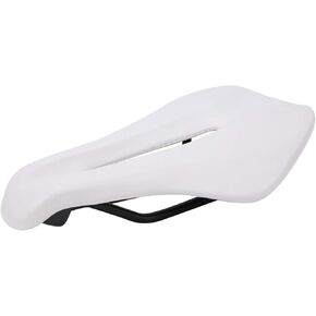 Keenso Comfortable Bike Seat, Bike Saddle with Breathable Hollow Design, Universal Comfortable Saddle Cover Mountain Bike Cushion Hollow Saddle(White) & Parts &