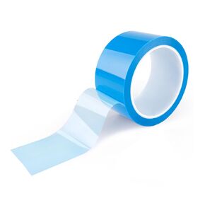 Refrigerator Tape PET Fridge Non-Residual Adhesive Tape for Fixing Drawer Refrigerator Air Conditioner Printer Fixed Tape (30mm*50M), Transparent Blue, KF8524-8528M1KJUS
