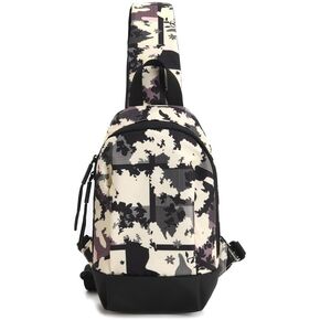 Crossbody Sling Backpack Sling Bag Travel Hiking Chest Bag Daypack (Gray-Graffiti)