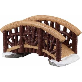 LEMAX Rustic Footbridge #34096 Brown Log Bridge