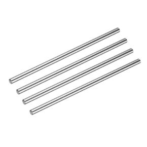 uxcell 4 Pcs Linear Motion Rod Shaft Guide 6mm x 150mm (0.236" x 5.9") Case Hardened Steel Chrome Plated, Metric Linear Rail Rod for 3D Printer, CNC Machine