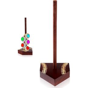 Baseball Softball Stacking Ring Display Stand, Baseball Ring Organizer Championship Ring Display Holder Birthday Gift for Ball Sports Game Enthusiasts Children Teenagers Adults