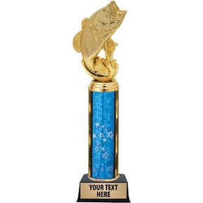 11" Fishing Trophies - Custom Largemouth Bass Fish Trophy Awards Prime