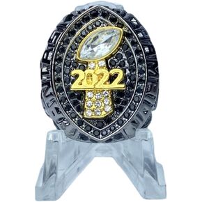Legacy Rings 2022 Black Plated Fantasy Football Championship Trophy Ring | Award for Fantasy Football League Winner (10)
