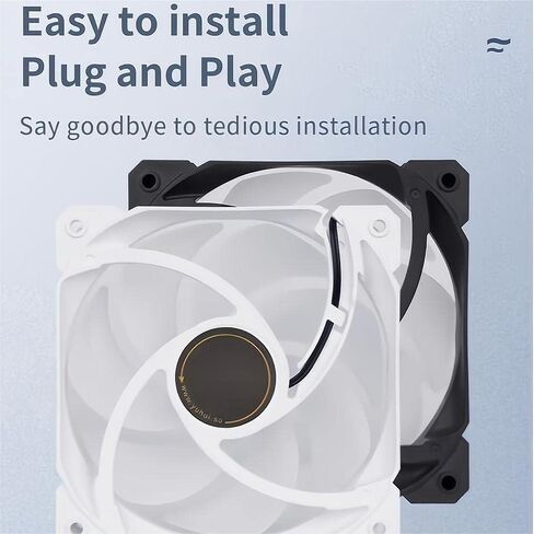 SAMA IMW 3 حزم ARGB PC Case Fans مع 6pin Fan Hub 120mm Fan Infinite Mirror 12V 5V 3Pin ارتفاع تدفق الهواء هادئ الكمبيوتر تبريد حالة المشجعين الأبيض in Kuwait
