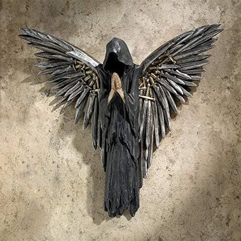 Design Toscano Soul of The Warrior Grim Reaper Wall Sculpture, Full Color in Saudi Arabia