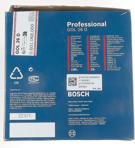 Bosch Professional Optical Level GOL 26 D (26x Magnification, Unit of Measure: 360 Degrees, Range: up to 100m, in Carrying case) in Saudi Arabia