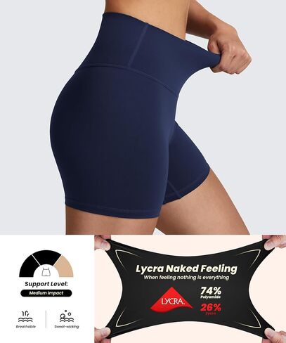 QUEENIEKE Workout Leggings for Women 26" - Ultra High Waisted Tummy Control Yoga Pants Butt Lifting Gym Training Tight in Kuwait
