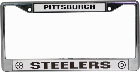 NFL Pittsburgh Steelers Chrome Licensed Plate Frame in Saudi Arabia