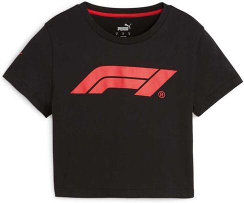 PUMA Women's Standard F1 ESS Baby Tee, Black in Saudi Arabia