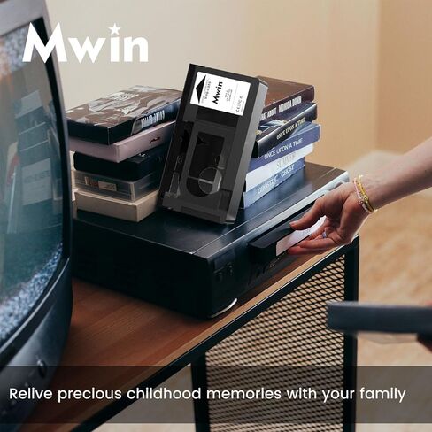 محول كاسيت VHS-C لكاميرات الفيديو VHS-C SVHS - محول كاسيت فيديو VHS-C/VHS بمحرك، غير متوافق مع 8 مم / MiniDV / Hi8 in Kuwait