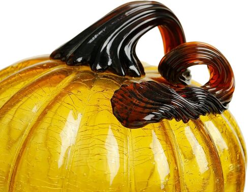 الماس ستار الزجاج اليقطين هالوين الزينة اليقطين الخريف الحصاد الحلي الزخرفية اليدوية المقتنيات الفنية التماثيل (العنبر) in Kuwait