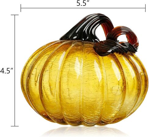 الماس ستار الزجاج اليقطين هالوين الزينة اليقطين الخريف الحصاد الحلي الزخرفية اليدوية المقتنيات الفنية التماثيل (العنبر) in Kuwait