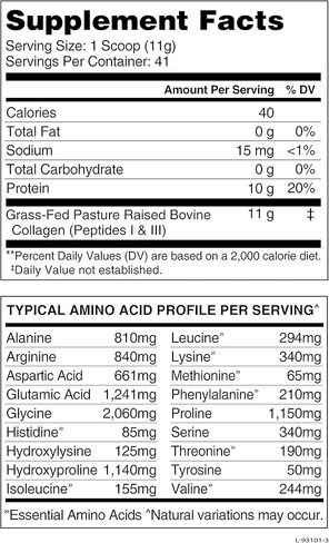 SlimFast Healthy Delights Nature Fuel Grass-Fed Collagen Peptide Powder, Gluten Free, Keto & Paleo Friendly, Unflavored, 41 Servings in Kuwait