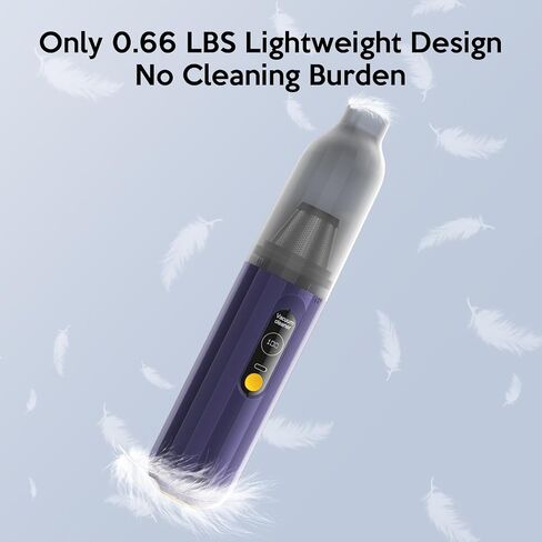 Car Vacuum Portable Cordless, 15000PA High Power Mini Vacuum Cleaner, Handheld Car Vacuum Cleaner & Air Duster for Car, Home, Office, Pet, Camping in Saudi Arabia