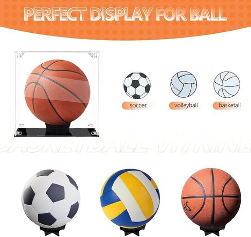 حافظة عرض كرة السلة، حافظة كرة سلة أكريليك تعرض حافظة عرض كرة قدم شفافة لكرة السلة الموقعة، النماذج، مقتنيات ألعاب شخصيات الحركة in Kuwait