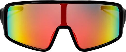 FLAWLESS EYEWEAR Oversized Shield Wraparound Sports Sunglasses for Men Women Outdoor One Piece Visor Mirror Sport Glasses in Saudi Arabia