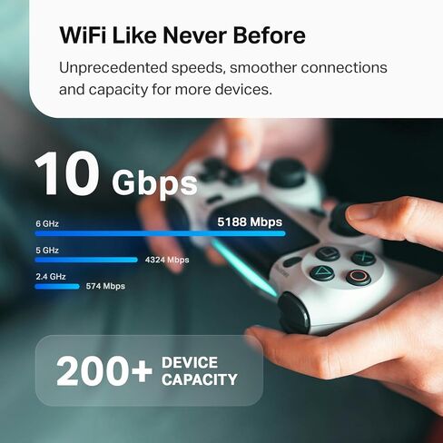 TP-Link Deco AXE5400 Tri-Band WiFi 6E Mesh System(Deco XE75) - Covers up to 2900 Sq.Ft, Replaces WiFi Router and Extender, AI-Driven Mesh, New 6GHz Band, 1-Pack in Saudi Arabia