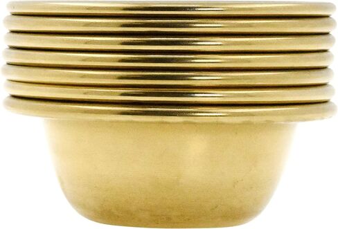 Mandala Crafts Brass Offering Bowl Set of 7 Tibetan Buddhist Alar Supplies for Meditation Yoga Burning Incense Ritual Smudging Decoration 3 Inches in Saudi Arabia