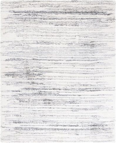 مجموعة SAFAVIEH Fontana Shag مقاس 20.32 سم × 25.4 سم عاجي/رمادي FNT850A حديث غير متساقط لغرفة المعيشة وغرفة النوم وغرفة الطعام ومدخل القطيفة بسمك 5.08 سم in Saudi Arabia