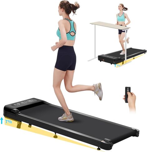 جهاز سير للمشي بقوة 2.5 حصان مع ميل بسعة وزن 320 رطلًا تحت المكتب، جهاز سير للمشي تحت المكتب، جهاز سير للمشي، جهاز سير مدمج، شاشة LED للتحكم عن بعد in Kuwait