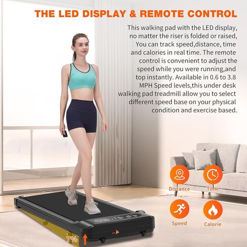 جهاز سير للمشي بقوة 2.5 حصان مع ميل بسعة وزن 320 رطلًا تحت المكتب، جهاز سير للمشي تحت المكتب، جهاز سير للمشي، جهاز سير مدمج، شاشة LED للتحكم عن بعد in Kuwait