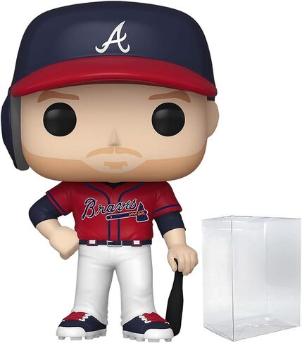 POP MLB: Braves - شخصية Freddie Freeman Funko من الفينيل (مع حافظة حماية صندوقية متوافقة)، متعددة الألوان، 3.75 بوصة in Saudi Arabia
