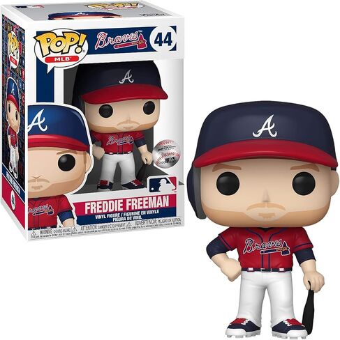 POP MLB: Braves - شخصية Freddie Freeman Funko من الفينيل (مع حافظة حماية صندوقية متوافقة)، متعددة الألوان، 3.75 بوصة in Saudi Arabia