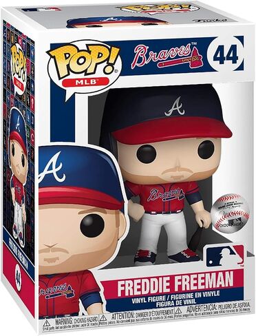 POP MLB: Braves - شخصية Freddie Freeman Funko من الفينيل (مع حافظة حماية صندوقية متوافقة)، متعددة الألوان، 3.75 بوصة in Saudi Arabia
