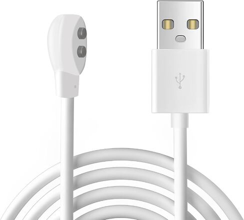 6mm Magnetic USB DC Charger Cable, 2.7ft Replacement Oval Base Charging Cord for Rechargeable Toys, Massagers, Electric Toothbrushes,Children's Watches, Dog Trainer, Facial Cleanser in Saudi Arabia