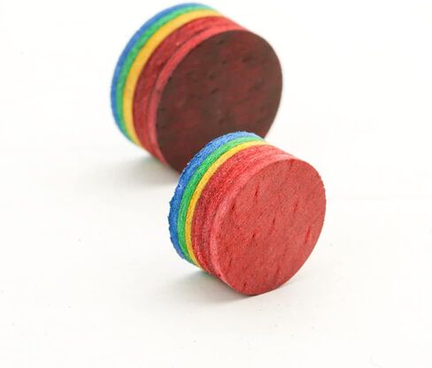 Rainbow Tip Billiards Pool Cue Tip 12/14mm Multi-Layers Cue Stick Tip Professional Durable Billiard Accessories in Kuwait