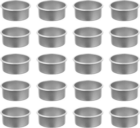 ABOOFAN DIY Crafted Tea Lights Tins Containers for Table Decoration - Birthday Parties - and Wedding Centerpieces - Essential Candle Drip Protectors, 4X4X1.8CM, Silver, 124435O12HQ2N6 in Saudi Arabia