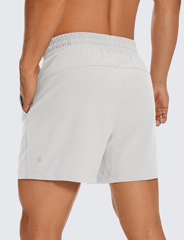 CRZ YOGA Men's Linerless Workout Shorts - 5'' / 7'' Lightweight Quick Dry Running Sports Athletic Gym Shorts with Pockets in Kuwait