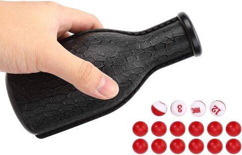 Shaker Bottle, Billiard Shaker Bottle, 16 Tally Balls for Game Match (Black) in Saudi Arabia