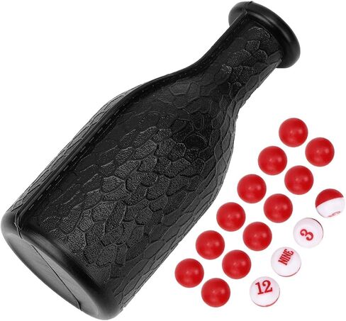 Shaker Bottle, Billiard Shaker Bottle, 16 Tally Balls for Game Match (Black) in Saudi Arabia