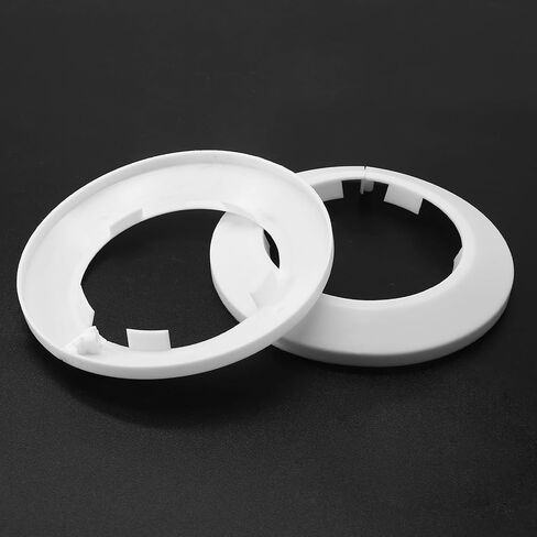 2pcs 2.5 inch / 63mm Water Pipe Cover, Plastic Pipe Cover Tube Cover Pipe Wall Escutcheon, Drain Line Cover Sink Flange Wall Collar for Bathroom Kitchen Water Pipe Tube in Saudi Arabia