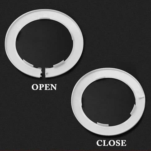 2pcs 2.5 inch / 63mm Water Pipe Cover, Plastic Pipe Cover Tube Cover Pipe Wall Escutcheon, Drain Line Cover Sink Flange Wall Collar for Bathroom Kitchen Water Pipe Tube in Saudi Arabia
