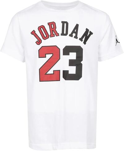 تي شيرت Nike للأولاد Flight History Jordan (الولايات المتحدة، ألفا، متوسط، عادي، أبيض) in Saudi Arabia