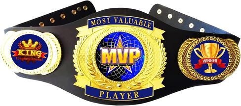 MVP Championship Belt Most Valuable Player Champion Trophy Award Gift Winner Tournament Prize Medal Trophy (MVP Belt) in Saudi Arabia