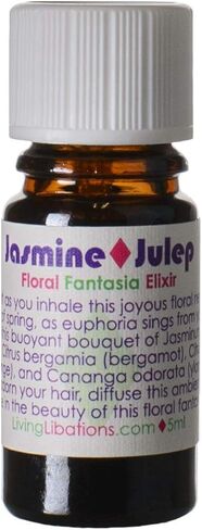 Living Libations - جلاب الياسمين العضوي، إكسير زهور فانتازيا | جمال طبيعي ونظيف مصنوع يدويًا (.17 أونصة سائلة | 5 مل) in Kuwait