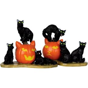 Lemax Spooky Town Halloween Cats, Set of 2 12883