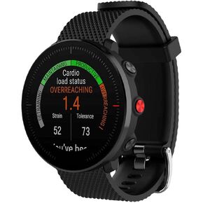 MOTONG Compatible for Polar Vantage M Replacement Band - Silicone Replacement Wrist Band Strap For Polar Vantage M (Silicone Black)