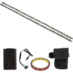 Uxsiya Waterproof Battery Powered LED Scooter Strip Light 19.7in Colorful Deck Lights, Ideal Accessory for Electric Scooters