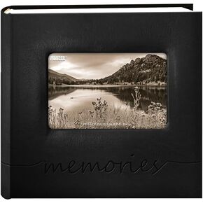Pioneer Photo Albums "memories" Embossed Frame Cover Photo Album 200 Pockets Hold 4x6 Photos, Black
