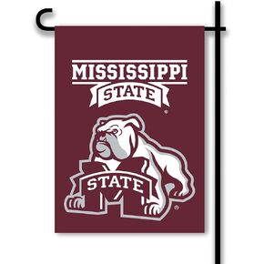 BSI NCAA Mississippi State Bulldogs 2-Sided Garden Flag, Team Colors, one Size