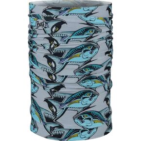 BUFF مقاس واحد CoolNet UV+ أغطية رأس وقناع للوجه متعدد الوظائف، تصميمات لصيد الأسماك والصيد، Tjohnson Circling Trout Brown، مقاس للبالغين in Kuwait