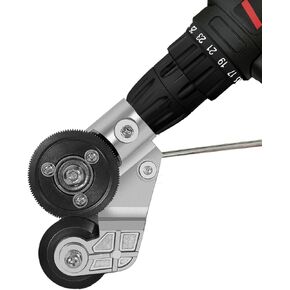 Electric Drill Plate Cutter, Sheet Metal Cutter Attachment with Adapter, DIY Metal Shear Drills Attachment, Drill Cut Pro Metal Cutting Adapter for Precise Cutting Iron, Copper, Aluminum, Steel