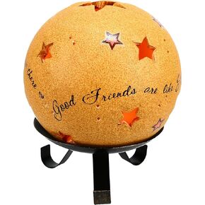 Comfort Candles The Best Things in Life by Pavilion Includes Tea Light Candle, 4-1/2-Inch Round, Sentimental Saying